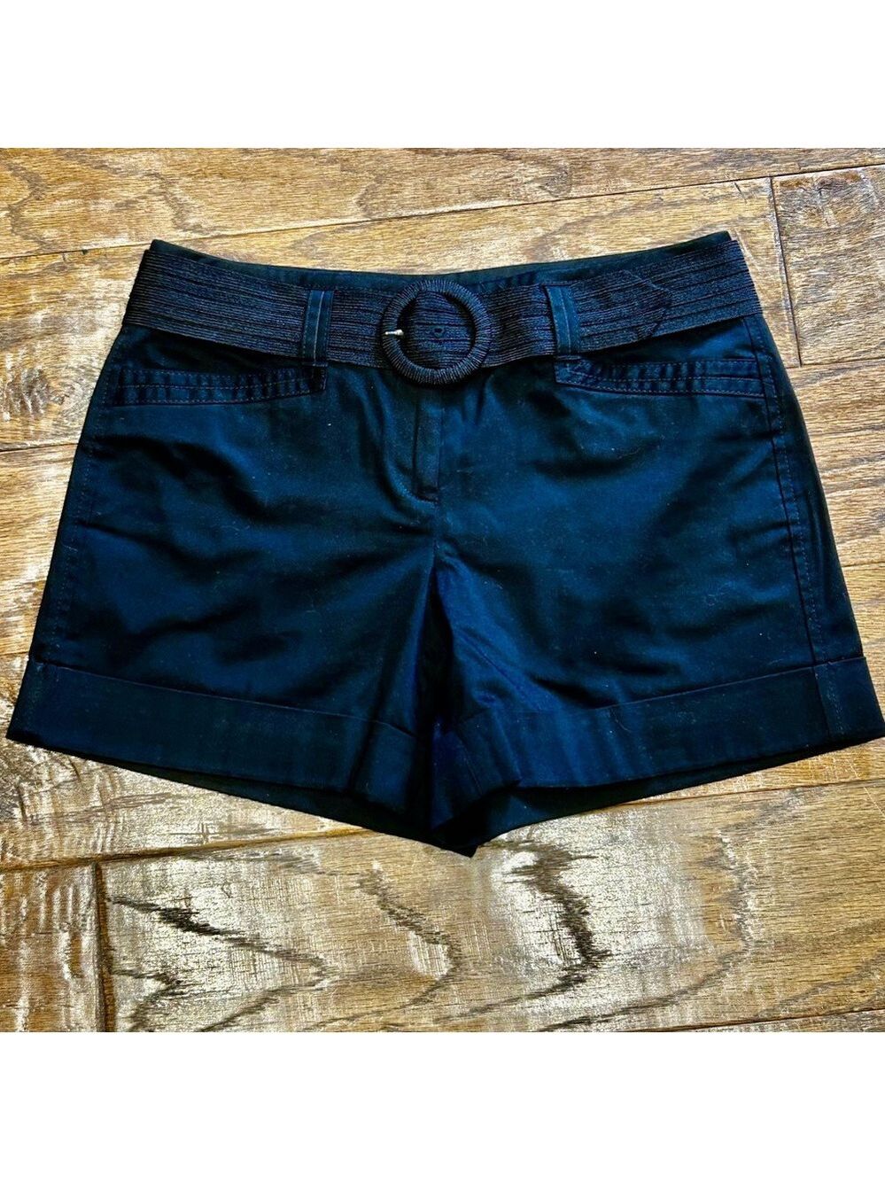 White House Black Market High Waist Black Shorts. Size 2